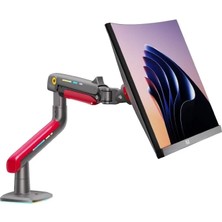 North Bayou Nb F5-Gr Gaming 32-60 Inç Monitör Kolu 2-20 kg Rgb Işıklı Yüksek Taşıma Kapasiteli Profesyonel Monitör Askısı