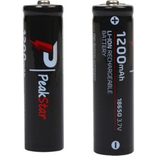 Buğz Orjinal 3.7 V 1200 Mah Şarj Edilebilir 18650 Turbo Model Li-Ion Şarjlı Pil