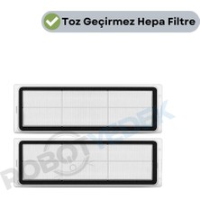 robotyedek Xiaomi Vacuum 5 & Vacuum 5 Pro Uyumlu Hepa Filtre-2 Adet