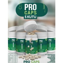 Caps 5 Kutu Takviye Edici Gıda Pro Caps Detox Için Çay Hediyesiyle Procaps