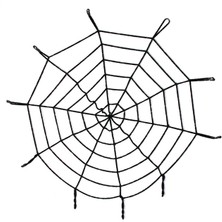 Buğz Halloween Cadılar Bayramı Örümcek Ağ Dekor Siyah 1.5 Metre