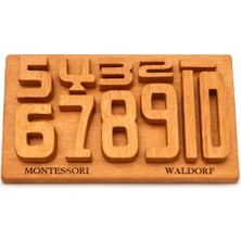 Stavye Masif Ahşap Sayı Blokları Montessori & Waldorf Öğretici Matematik Oyuncağı & Boya Seti,zeka Gelişimi