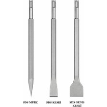 Mega Plus Sds Plus 3 Parça Profesyonel Murç/keski Kırıcı Uç Seti
