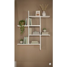 Rafixa Modern Geometrik Duvar Rafı Model 132