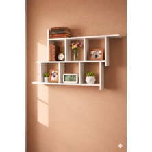 Rafixa Modern Geometrik Duvar Rafı Model 133