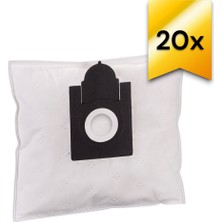 EIO - ELEKTRİKLİ SÜPÜRGE UYUMLU SENTETİK TOZ TORBASI - 20 ADET - SİYAH PLASTİK - ( UYUMLU MODELLER AÇIKLAMADA )