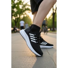 Enoch Ortopedik Ultra Hafif Şeritli Fileli Çoraplı Sneaker Spor Ayakkabı