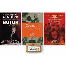 İş Bankası Kültür Yayınları Iş Bankası Kültür Yayınları Mustafa Kemal Atatürk Kitap Seti – Nutuk + Geometri + Zabit ve Kumandan ile Hasbihal | 3 Kitap Bir Arada | Sürpriz Hediye
