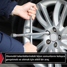 Wehhler Kia Soul 2020-2021-2022-2023-2024-2025-2026 4 Kollu Istavroz Bijon Anahtarı - Paslanmaz- Eğilmez - Bükülmez Diş Atlamaz - Sıyırma Yapmaz