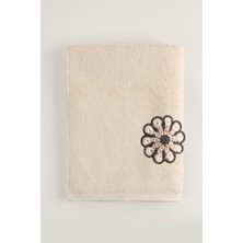 Cadeluz Âvila Pima Pamuk Krem Yüz Havlusu