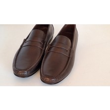 Darkwood-Erkek Günlük Loafer Ayakkabı-Natürel Deri Kahverengi