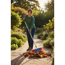 Primeaks Profesyonel 50 cm Bahçe ve Dış Mekan Fırçası - 120 cm Metal Saplı Set