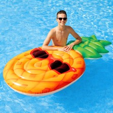 Toha Intex Ananas Tasarımlı Şişme Deniz Yatağı – Parti Konseptli Havuz Şamandırası 216 × 107 × 23 cm