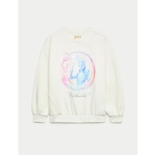 Marks & Spencer Pamuk Karışımlı Wicked Grafik Baskılı Sweatshirt (6-16 Yaş)
