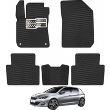 Rebols Peugeot 308 2014-2021 Uyumlu Araca Özel Eva Oto Paspas Takımı