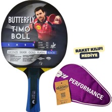 Butterfly Timo Boll Black Masa Tenisi Raketi Ittf Onaylı - Raket Kılıflı