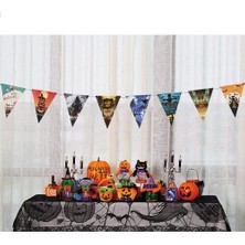 Najmaddin Cadılar Bayramı Halloween Flama Bayrak Banner Süs 8 Li 3 Metre