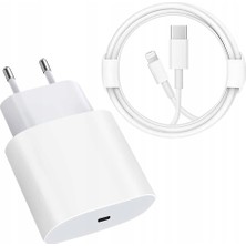Darkom 25W Iphone Hızlı Şarj Seti 25W Adaptör+Type-C To Lightning Kablo–süper Hızlı ve Güvenli Şarj Seti