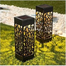 Buğz Dekoratif Solar Güneş Enerjili Bahçe Aydınlatması Yürüyüş Yolu Seti ( 6 Adet )