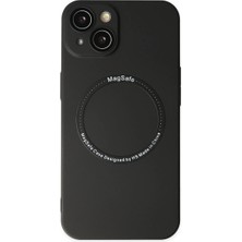 Alem Iphone 14 Plus Kılıf Jack Magneticsafe Lens Silikon - Siyah