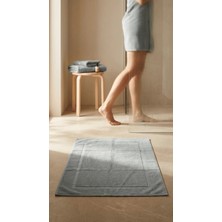 Lumia Studio Lumiastudio %100 Pamuk Gri Çerçeve Banyo Paspas Seti 2li Set 50X70