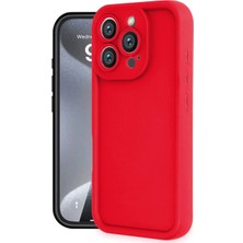 Alem Iphone 16 Pro Max Kılıf Viera Silikon - Kırmızı