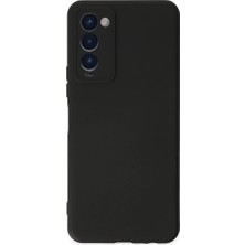 Alem Tecno Camon 18 Kılıf Nano Içi Kadife Silikon - Siyah