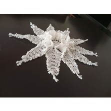 Mor Tırtıl El Işi Dantel Ahtapot Masa Sehpa Örtüsü Hediyelik, Çeyizlik, Vintage, Nostaljik, Otantik