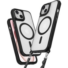 Alem Iphone 15 Kılıf Enka Magsafe Silikon Kılıf - Siyah