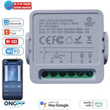Onoffsmart Tuya Wifi+Rf Kepenk Panjur Anahtarı 10 Amper Yüksek Güç