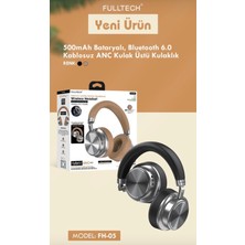 Azurtech 500MAH Bataryalı,bluetooth 6.0 Kablosuz Anc Kulak Üstü Kulaklık