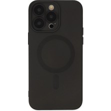 Alem Iphone 13 Pro Kılıf Moshi Lens Magneticsafe Silikon - Siyah