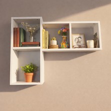 Rafixa Modern Geometrik Duvar Rafı Model 120