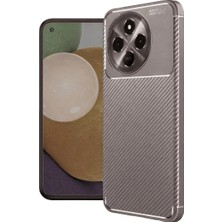 Alem Tecno Spark 30 Pro Kılıf Auto Focus Karbon Kapak - Gri