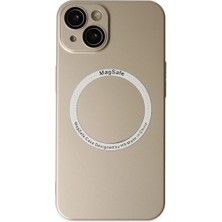 Alem Iphone 14 Plus Kılıf Jack Magneticsafe Lens Silikon - Gold