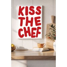 Koi Art Design Beyaz Çerçeveli Tek Parça Modern Mutfak Köşesi Temalı Yüksek Kalite Uv Basklı Tablo