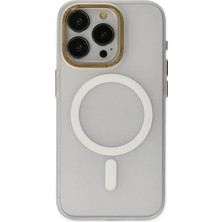 Alem Iphone 15 Pro Max Kılıf Lodos Magneticsafe Mat Kapak - Şeffaf