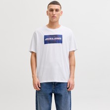 Jack & Jones Erkek Gögüs Logo Baskili Tisört - Cole