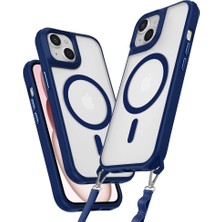 Alem Iphone 15 Plus Kılıf Enka Magsafe Silikon Kılıf - Lacivert