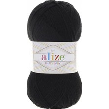 Alize Happy Baby (5 Adet) 60 Siyah Renk El Örgü Ipliği