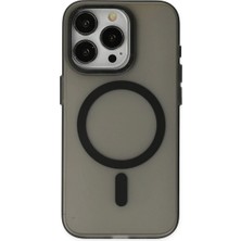 Alem Iphone 15 Pro Max Kılıf Lodos Magneticsafe Mat Kapak - Siyah