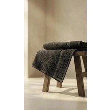 Lumia Studio %100 Pamuk Premium Siyah El Yüz Banyo Havlu Seti 45X90 4\'lü Set