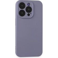 Alem Iphone 15 Pro Max Kılıf Nano Içi Kadife Silikon - Lila