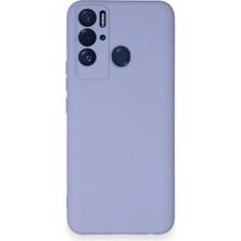 Alem Tecno Pova Neo Kılıf Nano Içi Kadife Silikon - Lila