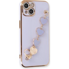 Alem Iphone 14 Kılıf Esila Silikon - Lila