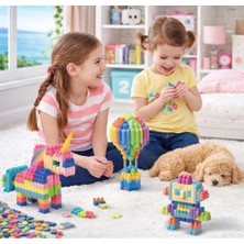 Esemiz Constructo Stem Eğitici Oyuncak Yapı Oyuncağı Montessori Zeka Oyunu Yapı Taşları Seti 100 Parça