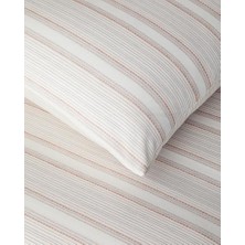 Liny Ipliği Boyalı Tek Kişilik Nevresim Takımı Terracotta