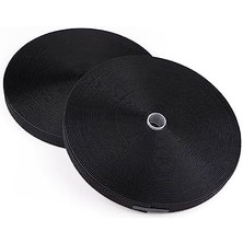 Aso 2 cm 25 Metre Cırt Bant Şerit (Siyah)