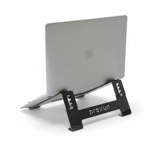 Prexua Stepper Laptop Standı - Notebook Yükseltici Altlık - Metal - Siyah - STP4025 (Siyah)