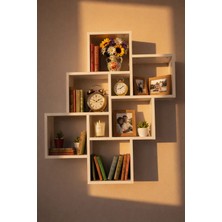 Rafixa Modern Geometrik Duvar Rafı Model 106